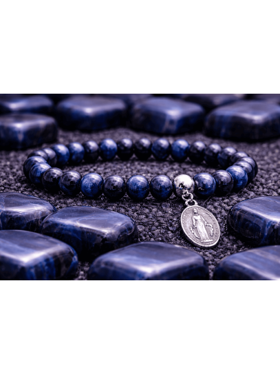 Blue Tiger's Eye and Miraculous Virgin Bracelet | Protection and good omens
