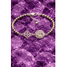 Pulsera Hechizo mágico de Triple Protección 🔮 Plata · Nudo de Bruja · Tetragramatón · Pirita