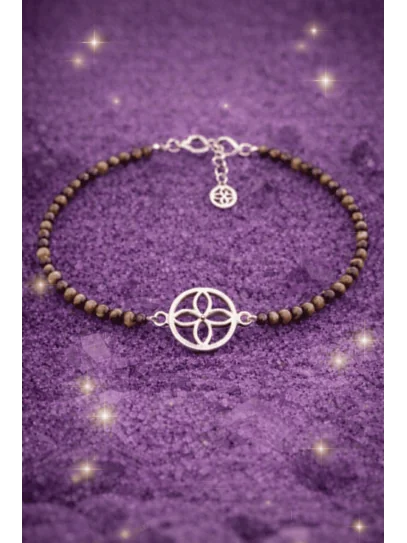 Tiger's Eye and Silver Stealth Money Magnet Anklet