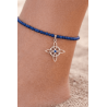 Magic Protection Anklet with Witch's Knot and Lapis Lazuli
