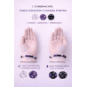 🔮 Energy Portal Bracelet with Tourmaline, Smoky Gold, Tiger's Eye and Amethyst 8mm