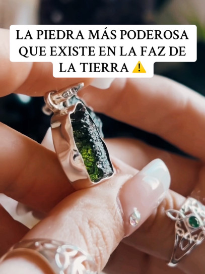 Moldavite necklace with triple COSMIC protection from Tetragrammaton and Caravaca