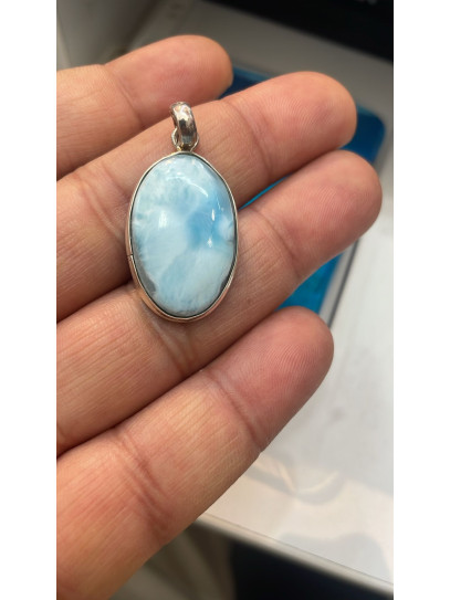 Pieza única artesanal de Larimar natural