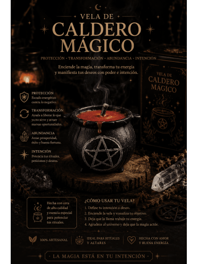 Magic Cauldron Candle – Transformation, manifestation and new beginnings