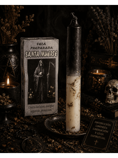 Espelma de Protecció Suprema ✨ Espelma preparada Santa Mort