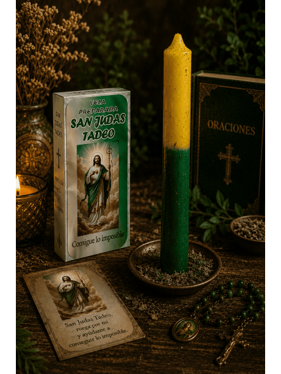 Vela de Protección Suprema ✨ Vela preparada San Judas Tadeo