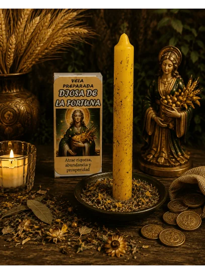 Espelma de Protecció Suprema ✨ Espelma preparada Deessa de la Fortuna