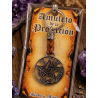 Llavero talismán de ultraprotección: Tetragramatón (cuero)