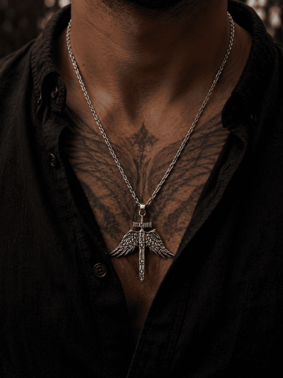 Collar Escudo Celestial ✨ de San Miguel Arcangel extremo protector de plata