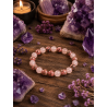 Breeze Fertility Bracelet 8mm | Rose quartz and Rhodonite attract love