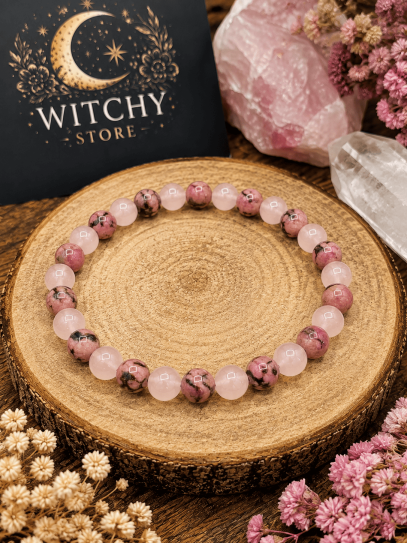 Breeze Fertility Bracelet 6mm | Rose quartz and Rhodonite attract love