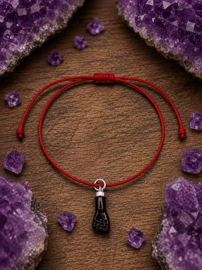 Red Activated Magic Bracelet of Protection from the Jet Fist