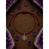 Pulsera mágica activada roja de protección de la Medalla de San Benito
