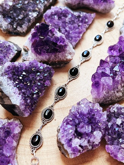 Pulsera 'Carolina' de Turmalina negra | Protección