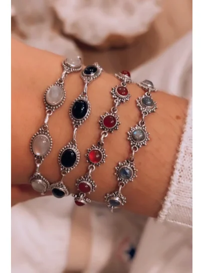 'Carolina' Bracelet with Black Tourmaline | Protection