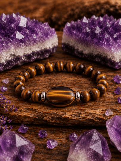 Tiger's Eye 'Energy Magic' Bracelet 8mm | Protection and luck