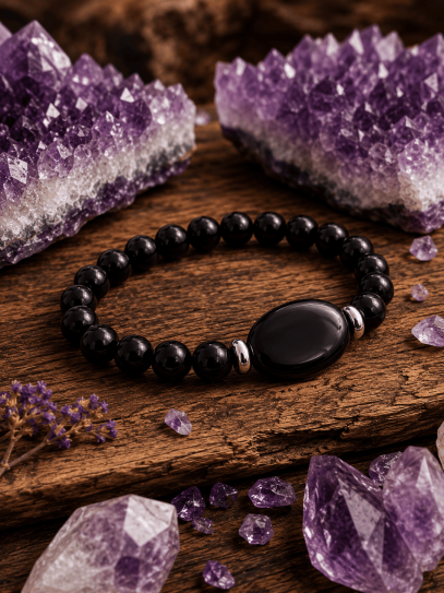 'Energy Magic' Bracelet with 8mm Black Tourmaline | Protection and luck