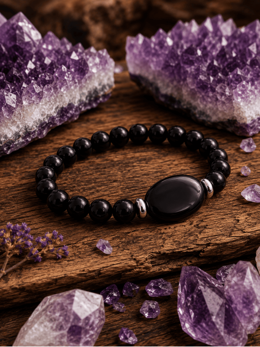 'Energy Magic' Bracelet with 8mm Black Tourmaline | Protection and luck