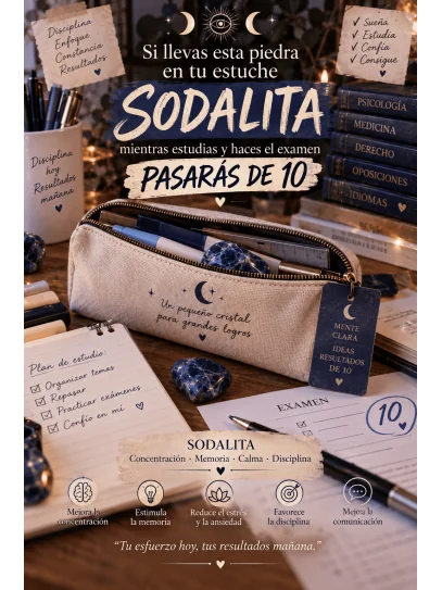 Sodalite 'Asha' bracelet 6mm | Intelligence and studies
