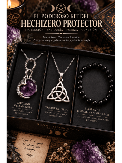 🔮 El Poderós Kit del Feiticeiro Protector - Gotland, Triqueta i Turmalina negra