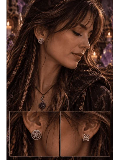 Arracades Doble Protecció de Nus Bruixotes i Tetragramató