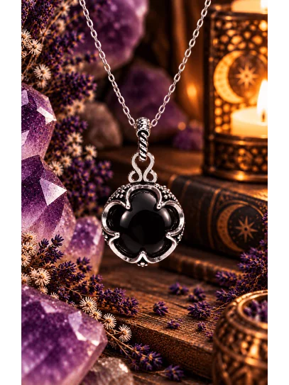 Black Obsidian 'Gotland' Necklace