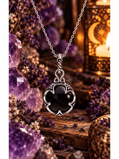 Collar 'Gotland' de Ónix negro