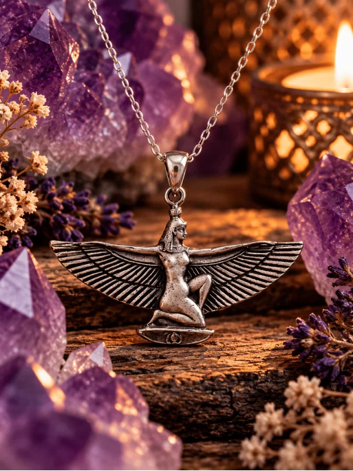 Isis Necklace ✨ Goddess of Magic and Protection – 925 Sterling Silver