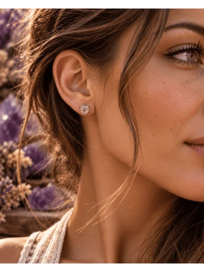 925 Sterling Silver Herkimer Earrings | Light, Clarity, and Crystalline Energy ✨