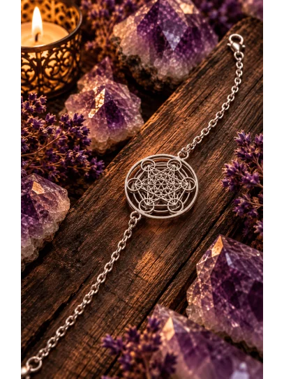 'Zohar' Metatron and 925 Sterling Silver Bracelet – Protection