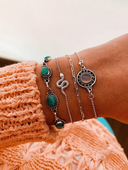 Pulsera 'Deméter' de plata