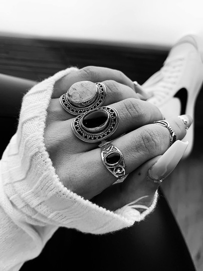 Anillo 'Ethnic' de Ónix