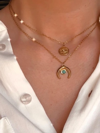 Cadena 'Aaloka' 45 cm xapat en or