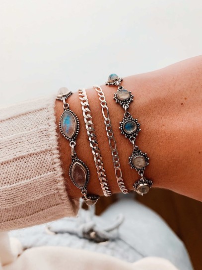 Pulsera 'Sun' de Piedra luna | Intuición