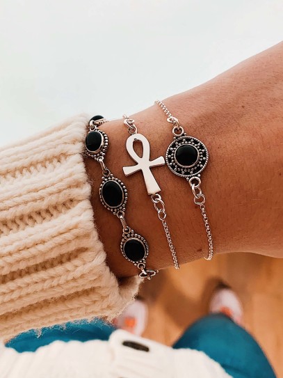 Onyx 'Carolina' bracelet | Protection