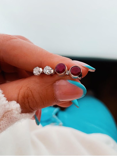 Ruby 'Indira' earrings