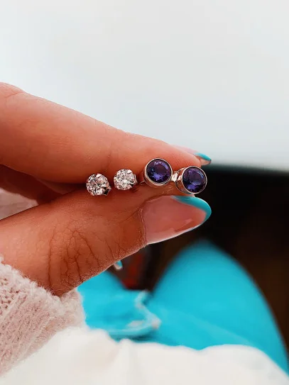 Amethyst 'Indira' earrings
