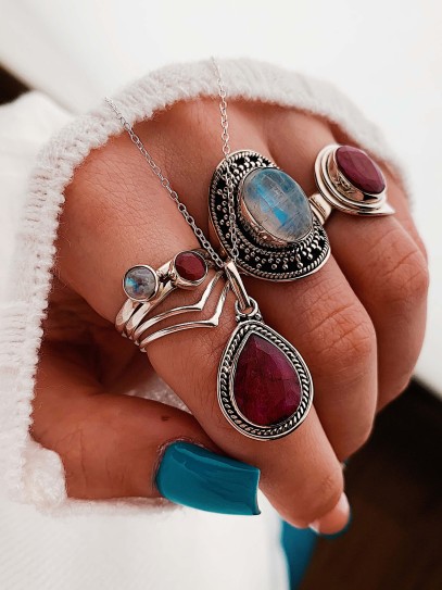 Anillo 'Indira' de Rubí