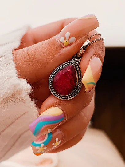 Ruby 'Amazon' necklace