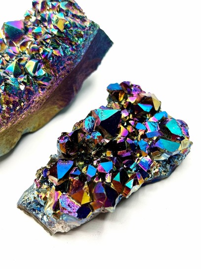 Druse of Titanium Aura Quartz