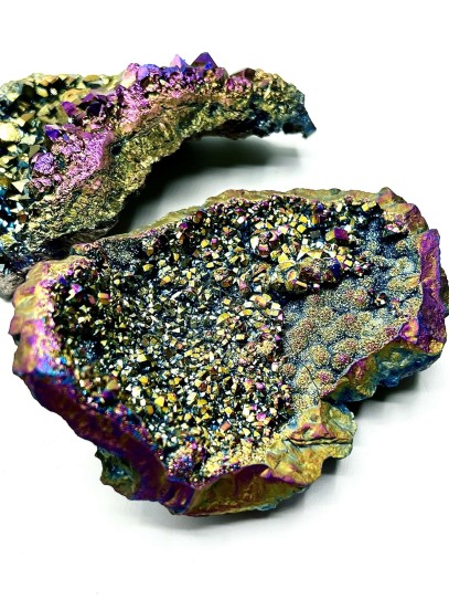 Druse of Titanium Aura Quartz