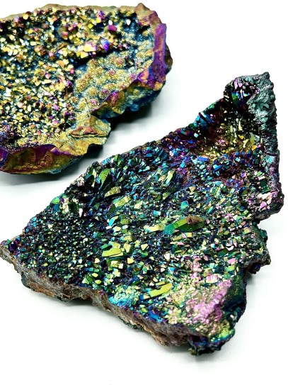 Druse of Titanium Aura Quartz