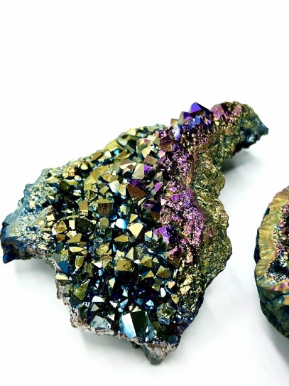 Druse of Titanium Aura Quartz