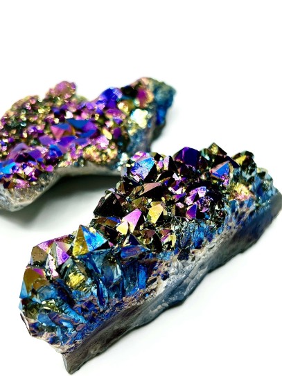 Druse of Titanium Aura Quartz