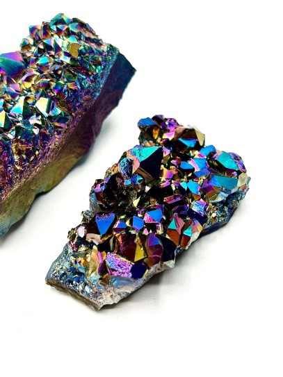 Druse of Titanium Aura Quartz