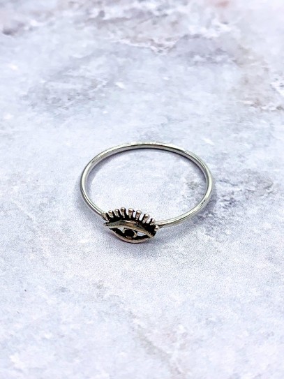 Silver 'Soul eye' ring