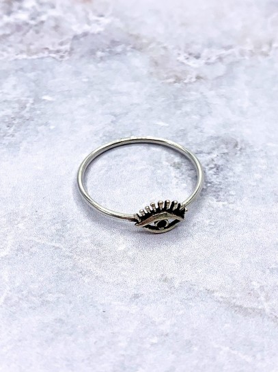 Silver 'Soul eye' ring