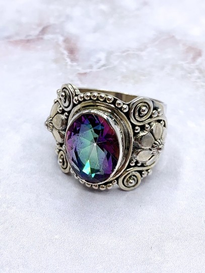 Anell 'Queen' de Topazi Místic
