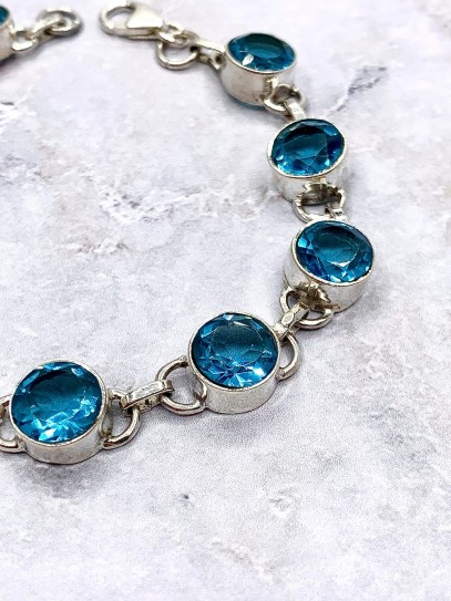 Polsera 'Monroe' de Topazi blau