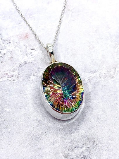 Mystic Topaz 'Aruni' necklace